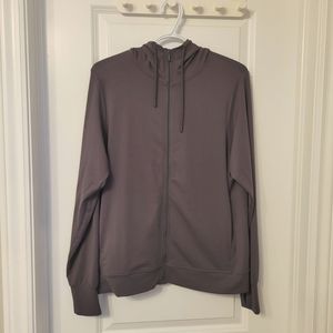 Uniqlo Airism UV Protection Mesh Full Zip Hoodie (Womens) (Dark Grey)